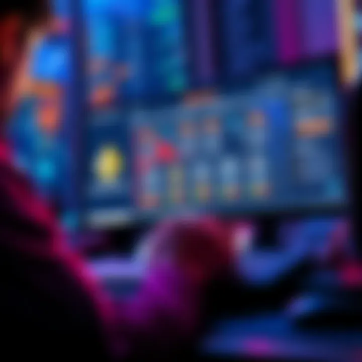 A person using a computer to purchase Monero cryptocurrency with a wallet interface on the screen