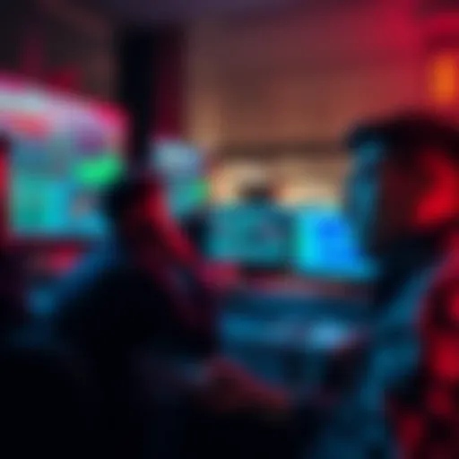 A group of beginner traders watching educational videos on spot trading, focusing on charts and market trends.