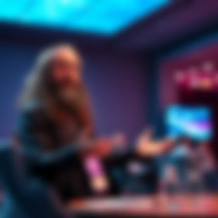 Dr. Ben Goertzel speaking at a conference about cross-chain interoperability in Web3