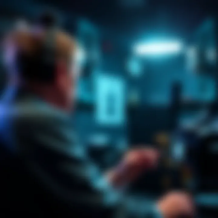 Ben McKenzie discussing cryptocurrency deception in a documentary scene