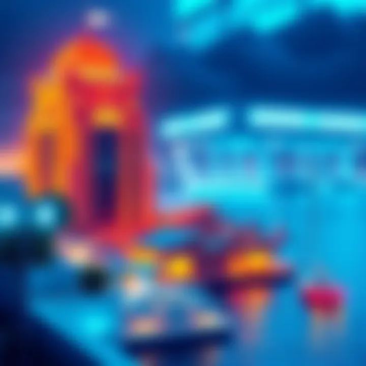 A view of Bermuda's financial district with digital finance elements