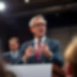 Scott Bessent, U.S. Treasury Secretary, addresses the audience, supporting cryptocurrency and quoting Satoshi Nakamoto.