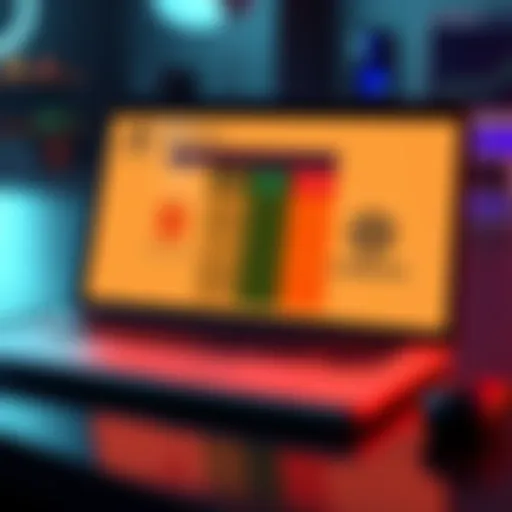 A laptop displaying a hosting service comparison chart with logos of Simple Mining and Compass