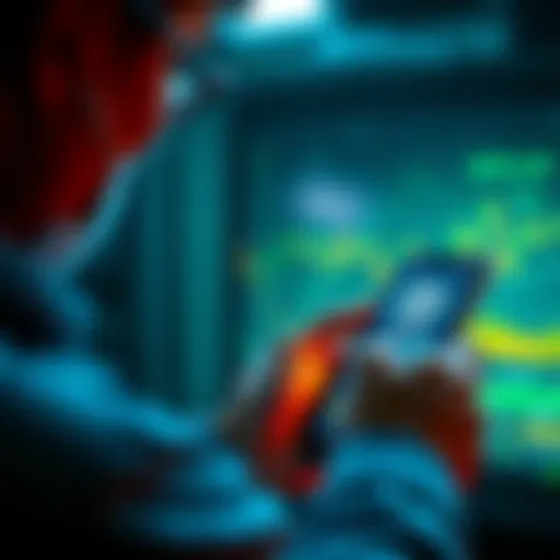 Person testing a new crypto wallet app on an Android device while receiving 1.5 USDT