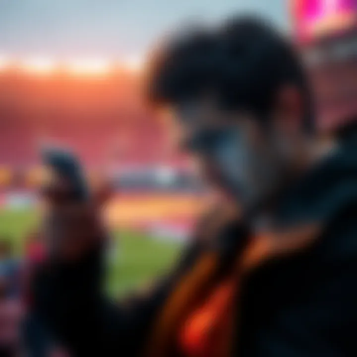 A frustrated person looking at their phone with a betting app displaying an error message, symbolizing problems with loading winning positions.