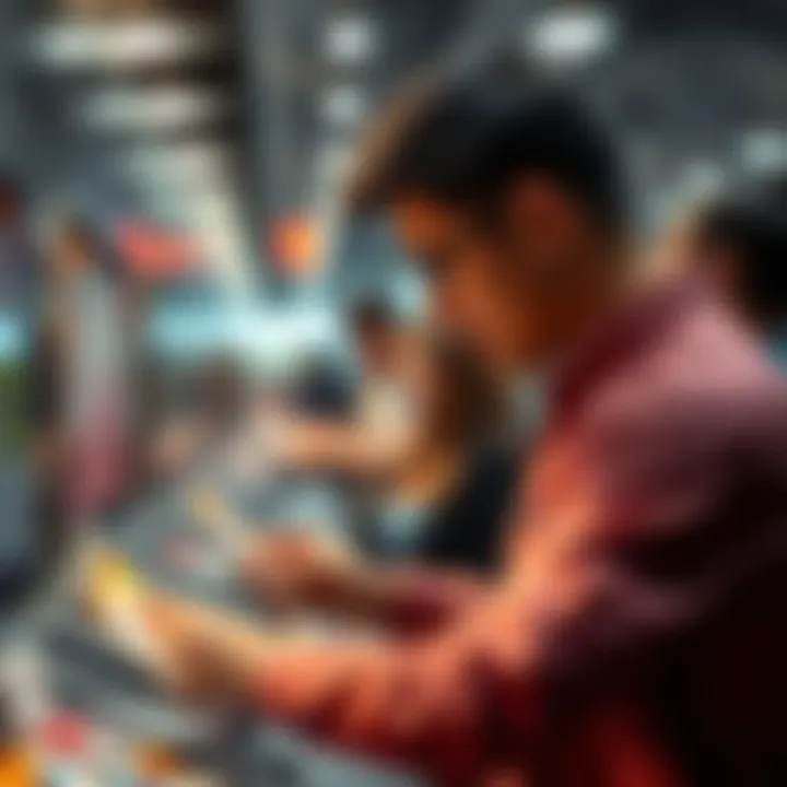 A person placing a bid on unique items at the nano.auction platform