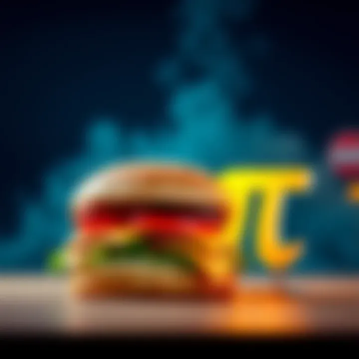 A large Big Mac meal alongside a pi symbol, representing the cost in pi.