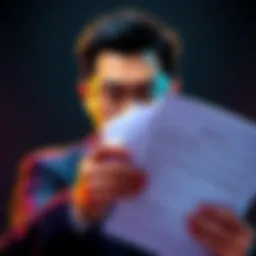 Binance CEO Changpeng Zhao with Legal Documents Changpeng Zhao, the CEO of Binance, holding legal documents symbolizing the $1 billion civil lawsuit against him and his company, with a concerned expression