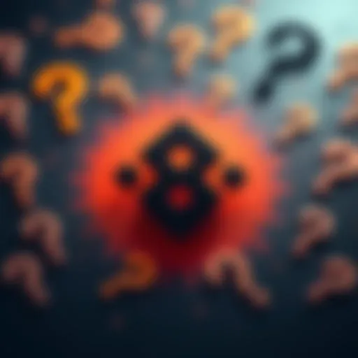 The Binance logo displayed with question marks and a puzzled design, representing uncertainty in their MiCA application status.