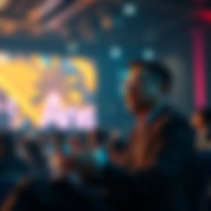 Binance founder CZ speaking at a conference about the importance of privacy in cryptocurrency payments.