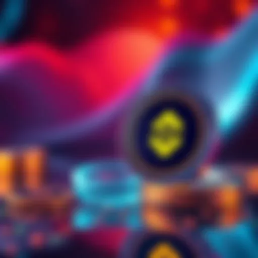 A Binance logo next to the Kaspa cryptocurrency symbol, indicating a potential listing announcement