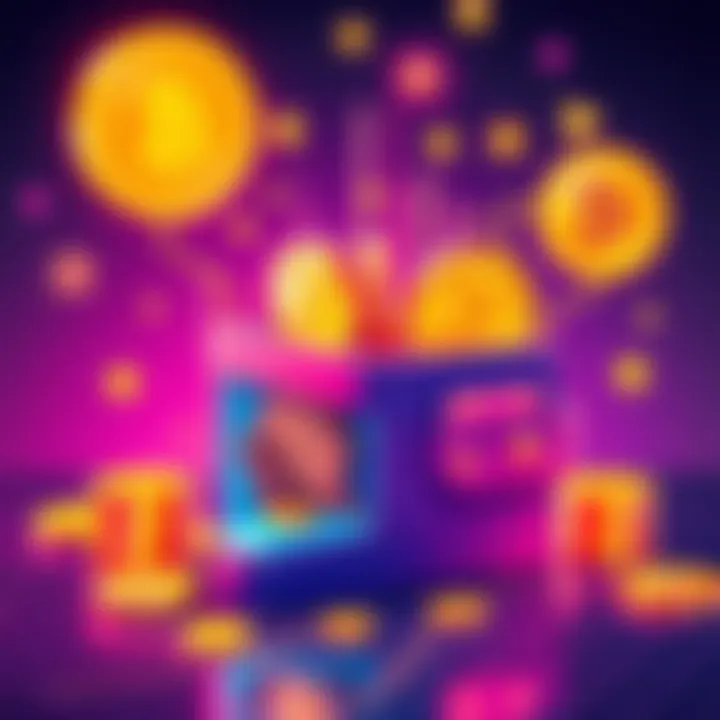 Illustration showing a digital wallet with crypto coins and transaction symbols, highlighting Binance activity
