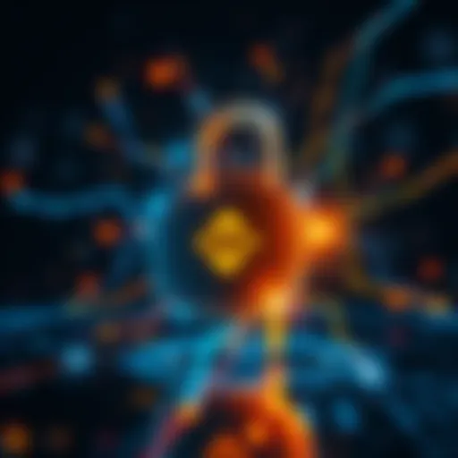 A digital padlock representing Binance's new withdraw protection feature to enhance user security.