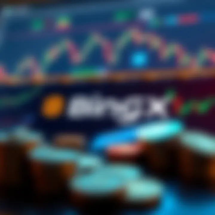 Graphic showing BingX logo with trading charts and coins, highlighting a VIP pass and rewards for participants