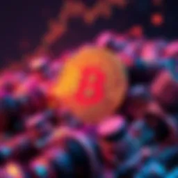 A digital representation of Bitcoin with futuristic elements illustrating growth and change in cryptocurrency market trends for 2026.