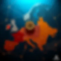 Bitcoin Adoption in Eurozone A map of Europe highlighting countries adopting Bitcoin, with the Czech Republic marked prominently.