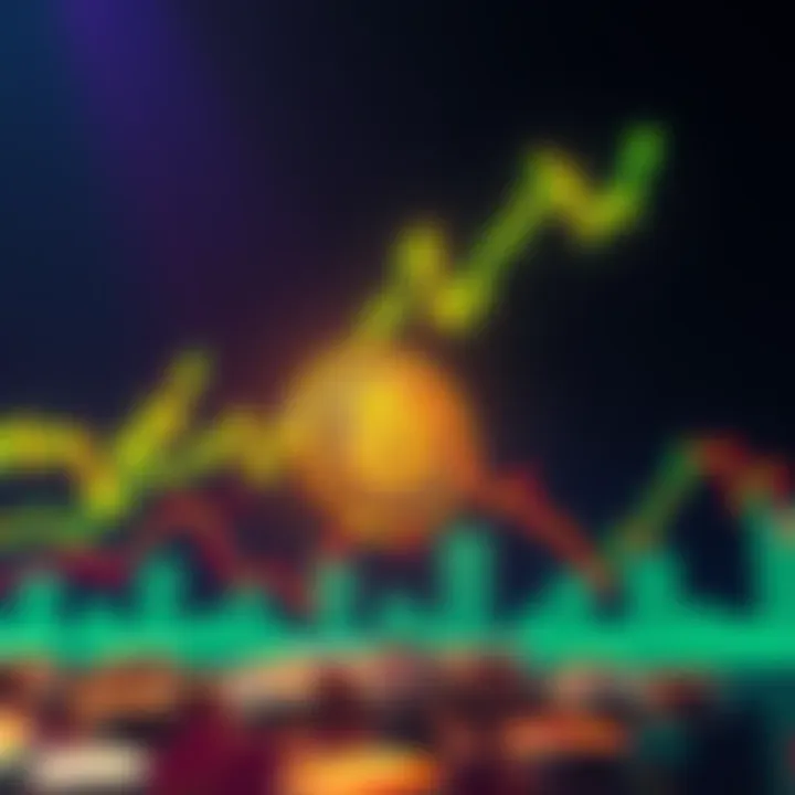 Bitcoin price chart showing a steep rise, while altcoin prices drop, depicting the frustration among altcoin holders.