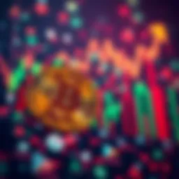 Bitcoin and Altcoins Graph showing Bitcoin's value rising with altcoins in the background, indicating market trends.