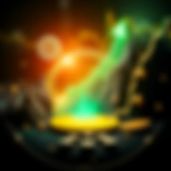 A graphic showing the upward trend of Bitcoin prices with a breaking wedge pattern, alongside symbols of optimism in the crypto market and hints of Trump's influence.