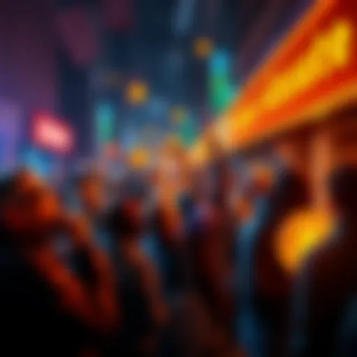 People enthusiastically buying Bitcoin as others sell, symbolizing market dynamics