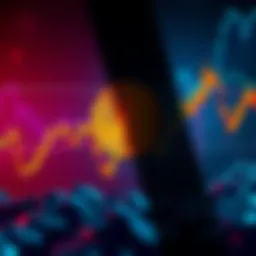 A chart showing a downward trend in Bitcoin's value with a shadow of uncertainty looming over it