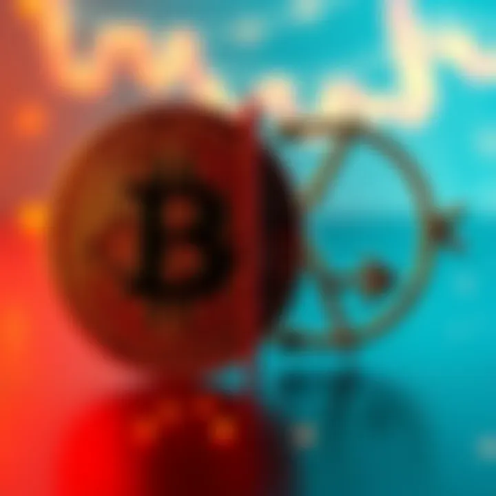 A graphic representation of Bitcoin Core and Knots logos with arrows indicating a fork proposal