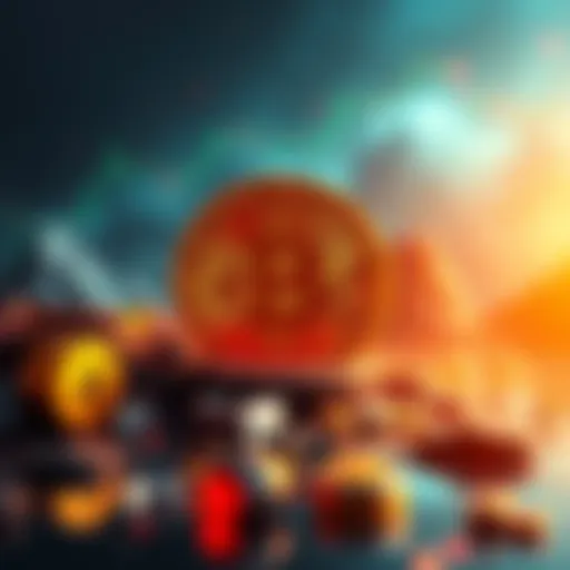 Graph showing Bitcoin's rise of 55% and Cronos' drop of 22% over the past year