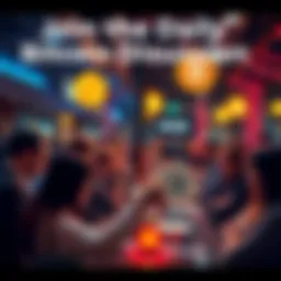 A vibrant digital chat about Bitcoin with people sharing insights and questions