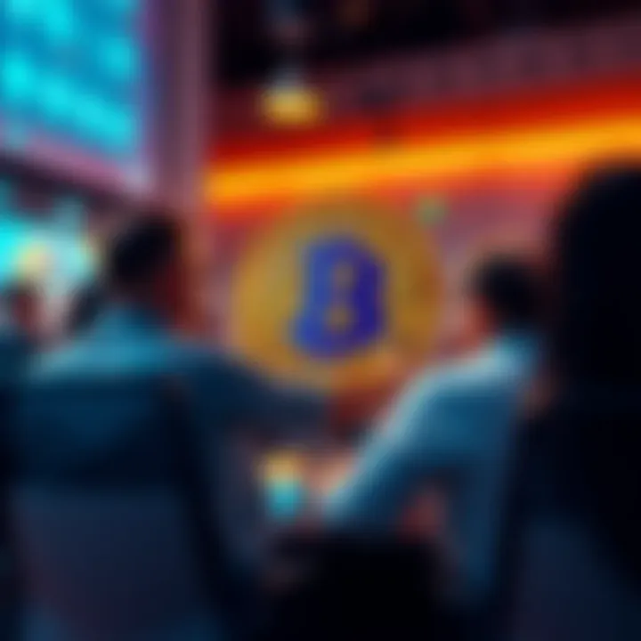 People engaging in a conversation about Bitcoin in a forum setting