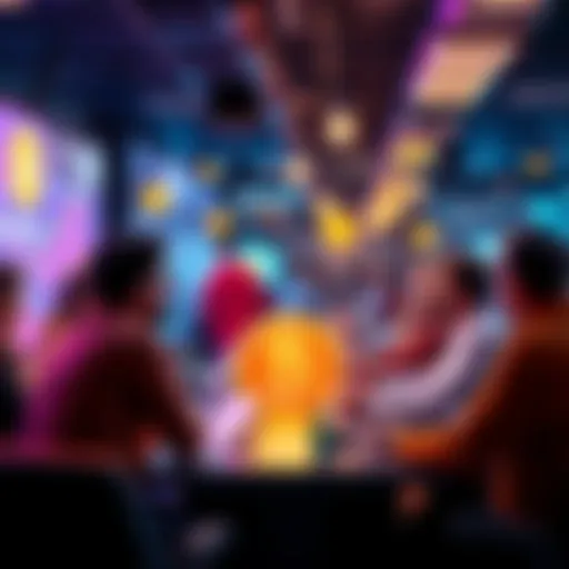 A group of people engaging in a lively discussion about Bitcoin, sharing ideas and insights in an online forum setting.