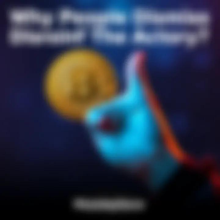 Bitcoin Symbol with Dismissive Gesture A graphic showing a Bitcoin symbol alongside a hand making a dismissive gesture, illustrating the skepticism towards Bitcoin.