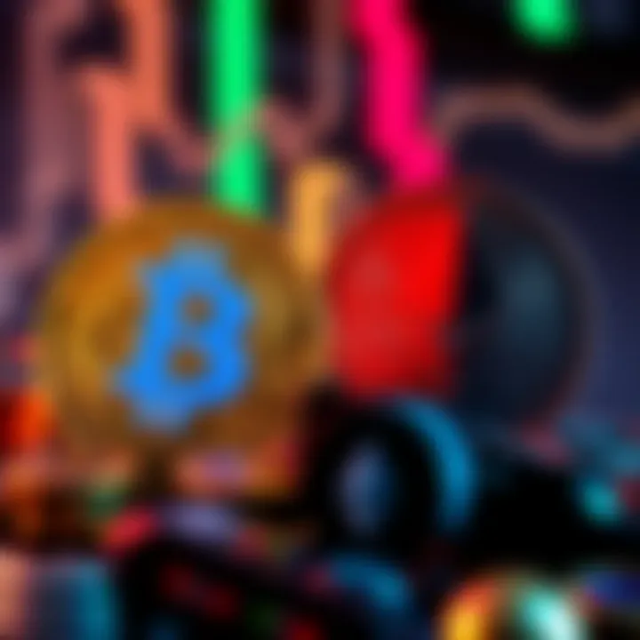Illustration showing Bitcoin and Ethereum logos with a DeFi context, highlighting Bitcoin's lower involvement
