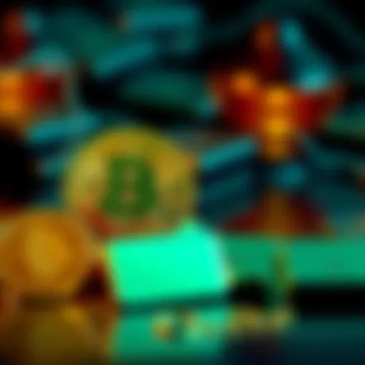 A visual showing gold bars next to a Bitcoin symbol, representing the contrast between traditional and digital investments.
