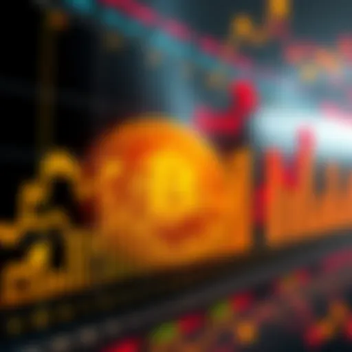 Chart showing Bitcoin price changes during past halving events with arrows indicating timing patterns.
