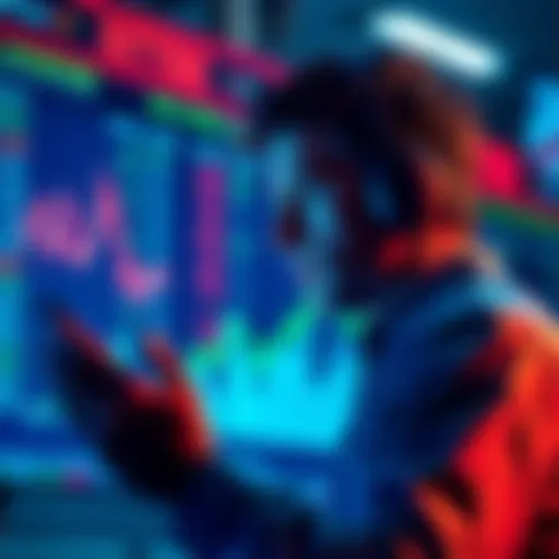 A person analyzing Bitcoin prices and considering Dollar-Cost Averaging for investment