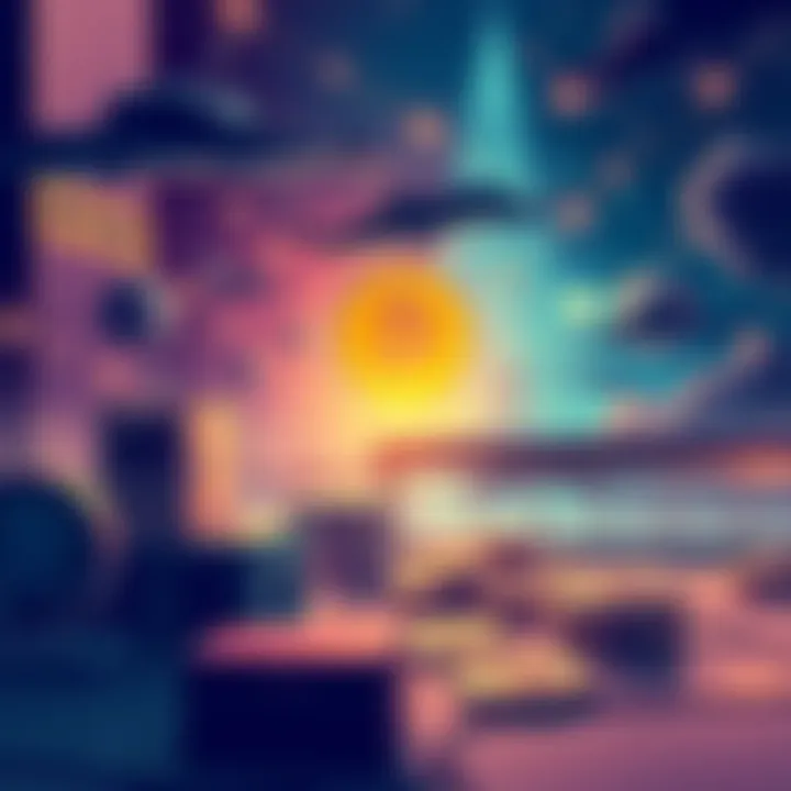 An illustration depicting Dollar-Cost Averaging and low-fee exchanges in the Middle East for Bitcoin investors