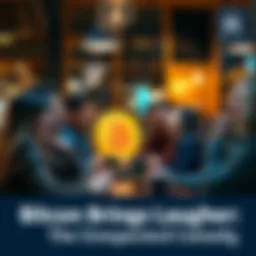 A group of people sharing laughs and jokes about Bitcoin at a coffee shop