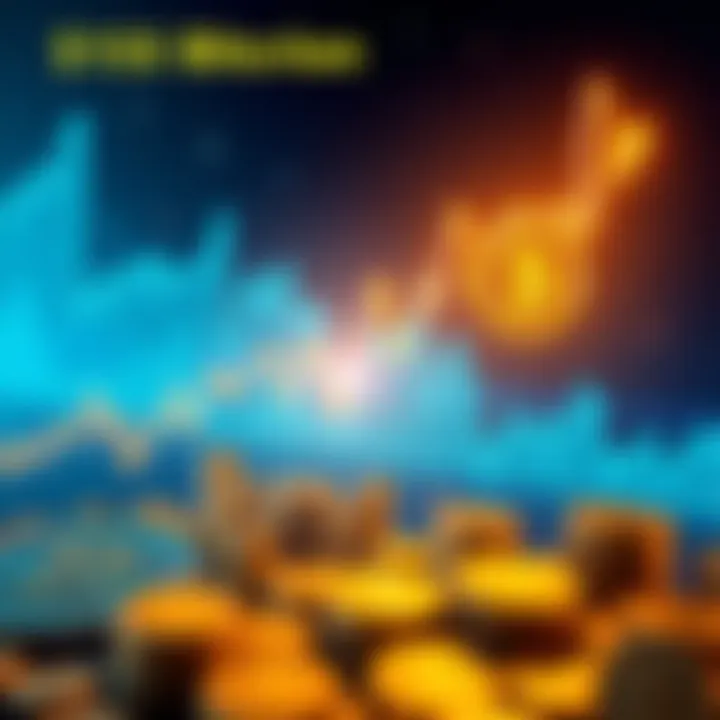 A graph showing a sharp decline in Bitcoin value with liquidated amounts highlighted