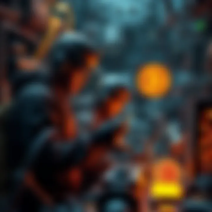 Embarking on the Bitcoin Mining Adventure Visual representation of Bitcoin mining tools and a novice miner exploring cryptocurrency