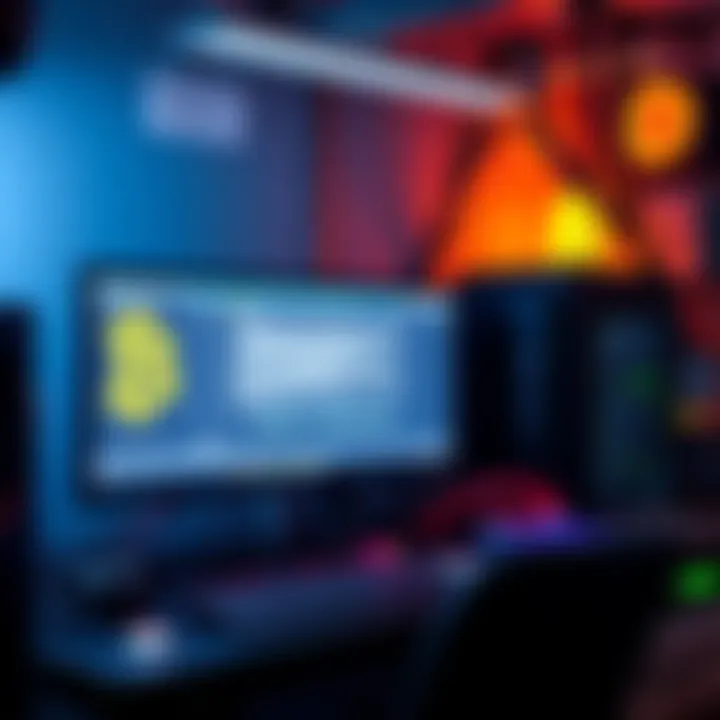 A beginner's bitcoin mining rig with a computer and mining hardware