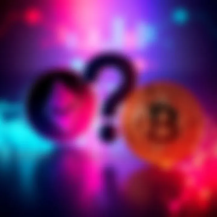 A graphic showing Bitcoin and Monero logos with a question mark, representing contrasting preferences in payment methods.