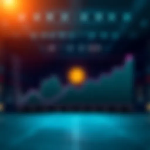 A chart showing Bitcoin value changes over the last four years, highlighting a slow growth compared to other investments, with a downward trend line.