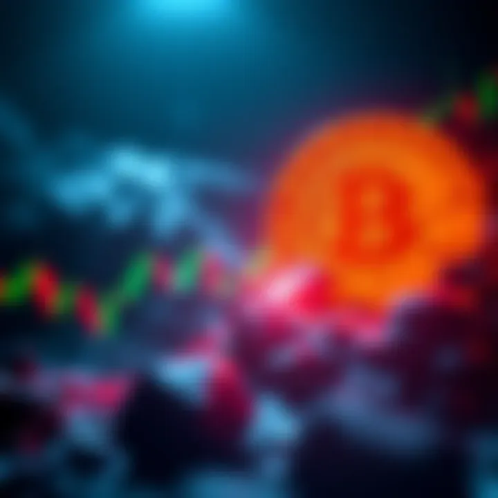 Bitcoin price chart with two scenarios A Bitcoin price chart showing two paths: one dropping to a low around 50K and another rising past 90K.