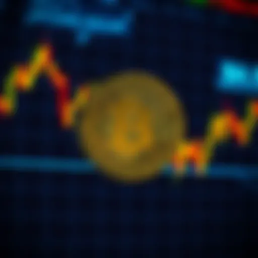 A Bitcoin price chart showing recent fluctuations and Michael Saylor's logo overlayed, symbolizing his influence on the market