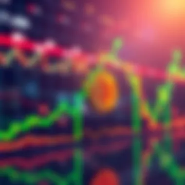 Bitcoin price chart showing upward trend A graph displaying Bitcoin's price rising sharply, indicating a potential market reversal with green upward arrows and a bright background