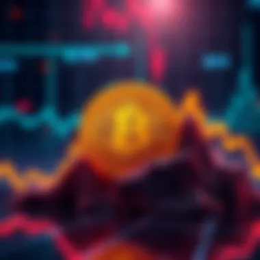 A chart showing Bitcoin price fluctuations on Whitepaper Day with upward and downward trends.