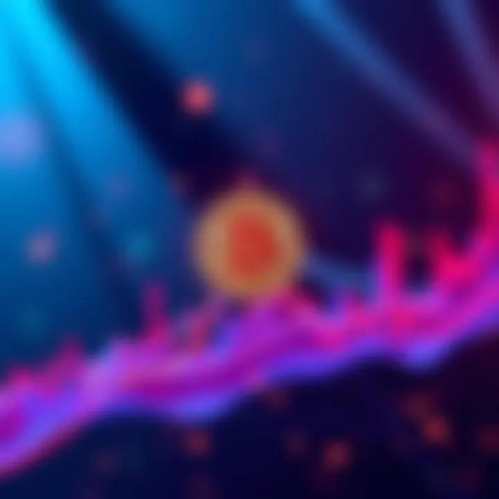 A Bitcoin price chart showing a peak at an all-time high with upward trend lines, symbolizing strong buy support.