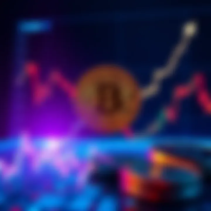 A Bitcoin price chart showing an upward trend towards $100K