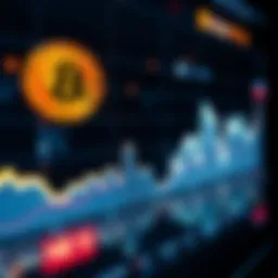 Bitcoin Price Chart A line chart showing Bitcoin price fluctuations with ups and downs, indicating market corrections