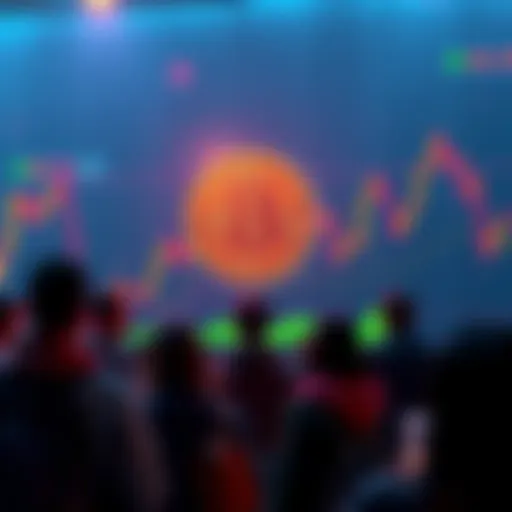 A Bitcoin price chart showing stability with minor fluctuations, reflecting a calm market environment. Community members are discussing their thoughts on Bitcoin's performance.